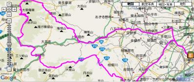 20100829上日川散歩route