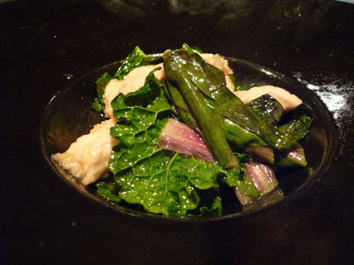 ター菜と鶏の炒め物